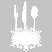 Cutlery - Whiteboard Wall Stickers