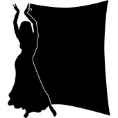 Dancer - Chalkboard / Blackboard Wall Stickers