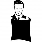 David Beckham - Chalkboard / Blackboard Wall Stickers