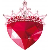 Diamond Heart Wall Stickers