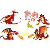 Dragon Set Wall Stickers