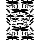 Dragonfly Set Wall Stickers