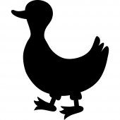 Duck Chalkboard / Blackboard Wall Stickers