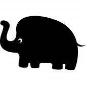 Elephant - Chalkboard / Blackboard Wall Stickers