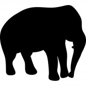 Elephant - Chalkboard / Blackboard Wall Stickers