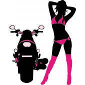 Female figure Wall Stickers