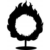 Flame - Decal Sticker for Ipad 3