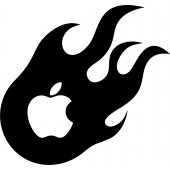 Flaming - Decal Sticker for Ipad 2