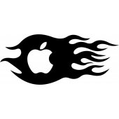 Flaming - Decal Sticker for Ipad 2