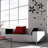 Flower Butterflies Wall Stickers