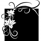 Flower - Chalkboard / Blackboard Wall Stickers