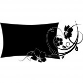 Flower - Chalkboard / Blackboard Wall Stickers