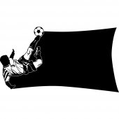 Football Player - Chalkboard / Blackboard Wall Stickers