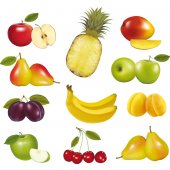 Fruits Set Wall Stickers