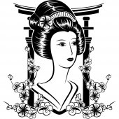 Geisha Wall Stickers