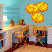 Gold coins Wall Stickers