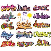 Graffiti Set Wall Stickers