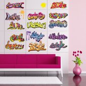 Graffiti Set Wall Stickers