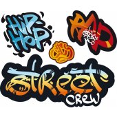 Graffiti Set Wall Stickers