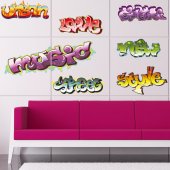 Graffiti Set Wall Stickers