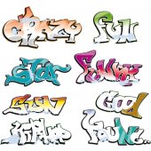 Graffiti Set Wall Stickers