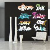 Graffiti Set Wall Stickers