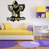 Guetto Warriors Wall Stickers