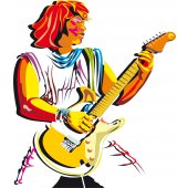 Guitarist Wall Stickers