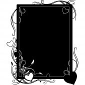 Heart - Chalkboard / Blackboard Wall Stickers