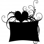 Heart - Chalkboard / Blackboard Wall Stickers