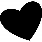 Heart - Chalkboard / Blackboard Wall Stickers