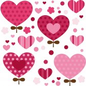 Heart Set Wall Stickers