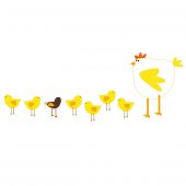 hen Wall Stickers