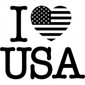 i love usa Wall Stickers