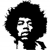 Jimmy Hendrix Wall Stickers