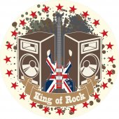 King of Rock Wall Stickers
