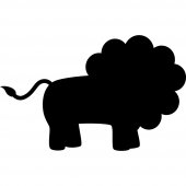 Lion - Chalkboard / Blackboard Wall Stickers