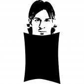 Lionel Messi - Chalkboard / Blackboard Wall Stickers