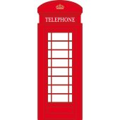 London Phone Box Wall Stickers