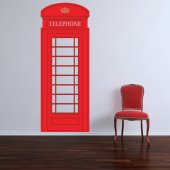 London Phone Box Wall Stickers