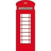 London Phone Box Wall Stickers