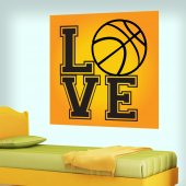 Love Basketball Wall Stickers