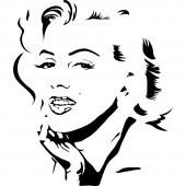 Marilyn Monroe Wall Stickers