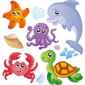 Marine Set Wall Stickers