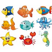 Marine Set Wall Stickers