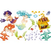 Mermaid Set Wall Stickers