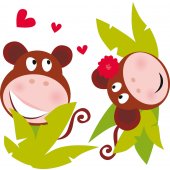 Monkey Set Wall Stickers