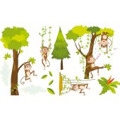 Monkeys Set Wall Stickers