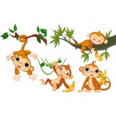 Monkeys Set Wall Stickers