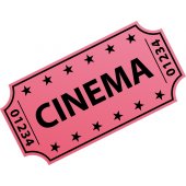 Movie Ticket Wall Stickers